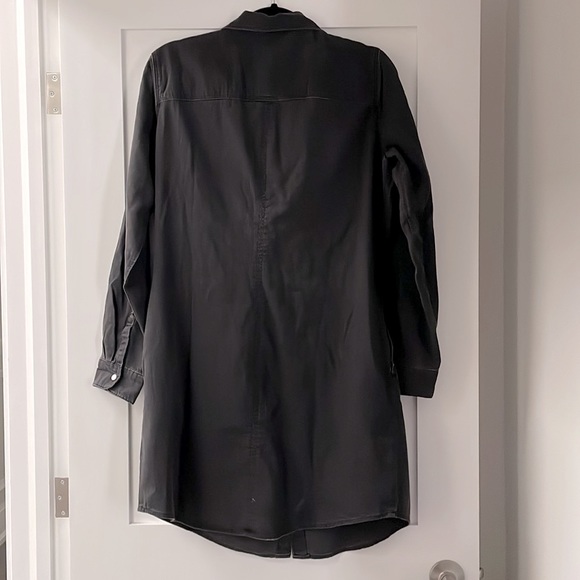 NWT H&M black washed denim shirt dress - Picture 3 of 4